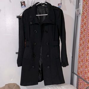 H&M black long coat